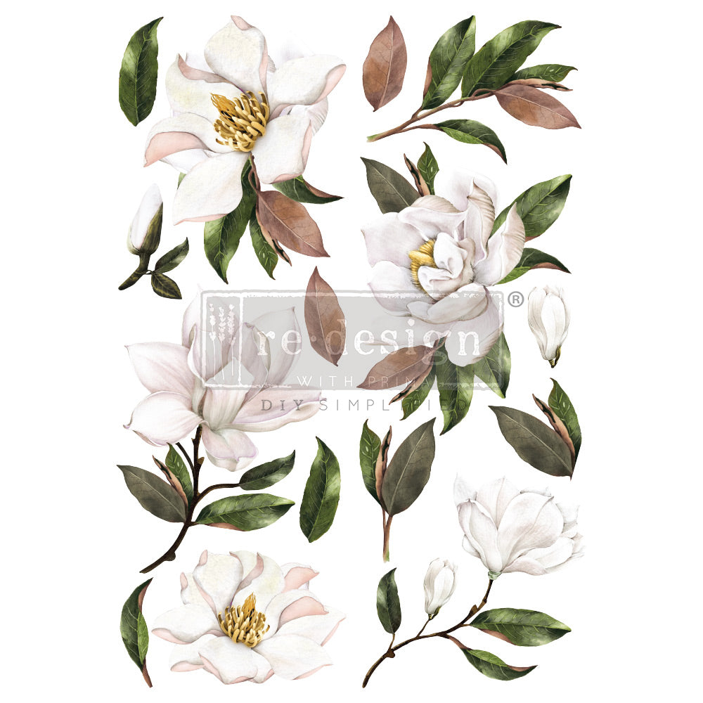 MAJESTIC BLOOMS  - MAXI TRANSFER - DECOR TRANSFERS - 12”X12”