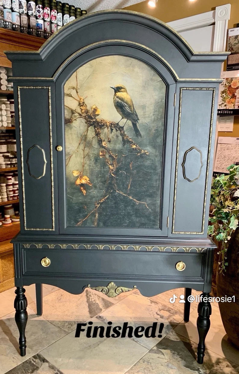 RUSTIC REFUGE - A1 DECOUPAGE FIBER PAPER - REDESIGN DECOUPAGE IMAGE - A1 - 23.4" X 33.1"