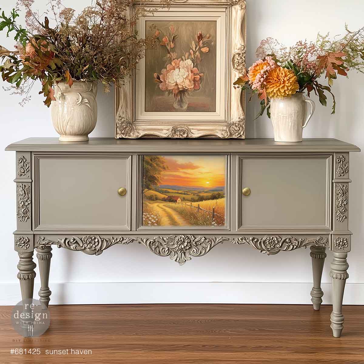 SUNSET HAVEN - A3 Decoupage Fiber – 1 sheet, 11.7″x16.5″