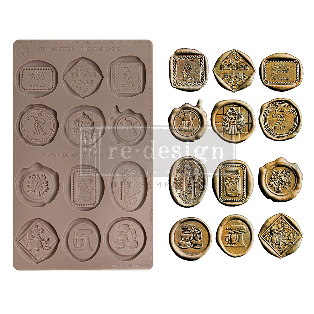 SWEET SEAL - THE HOME BAKER COLLECTION MOULD - 1 PC, 5" BY 8" X 8MM