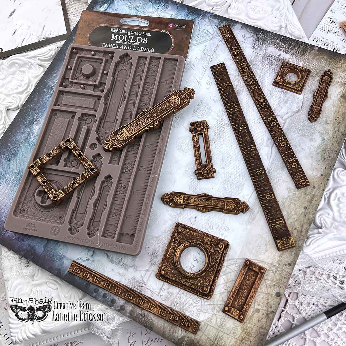 TAPES AND LABELS - FINNABAIR DECOR MOULDS - 1 PC, 5" X 8" X 8mm