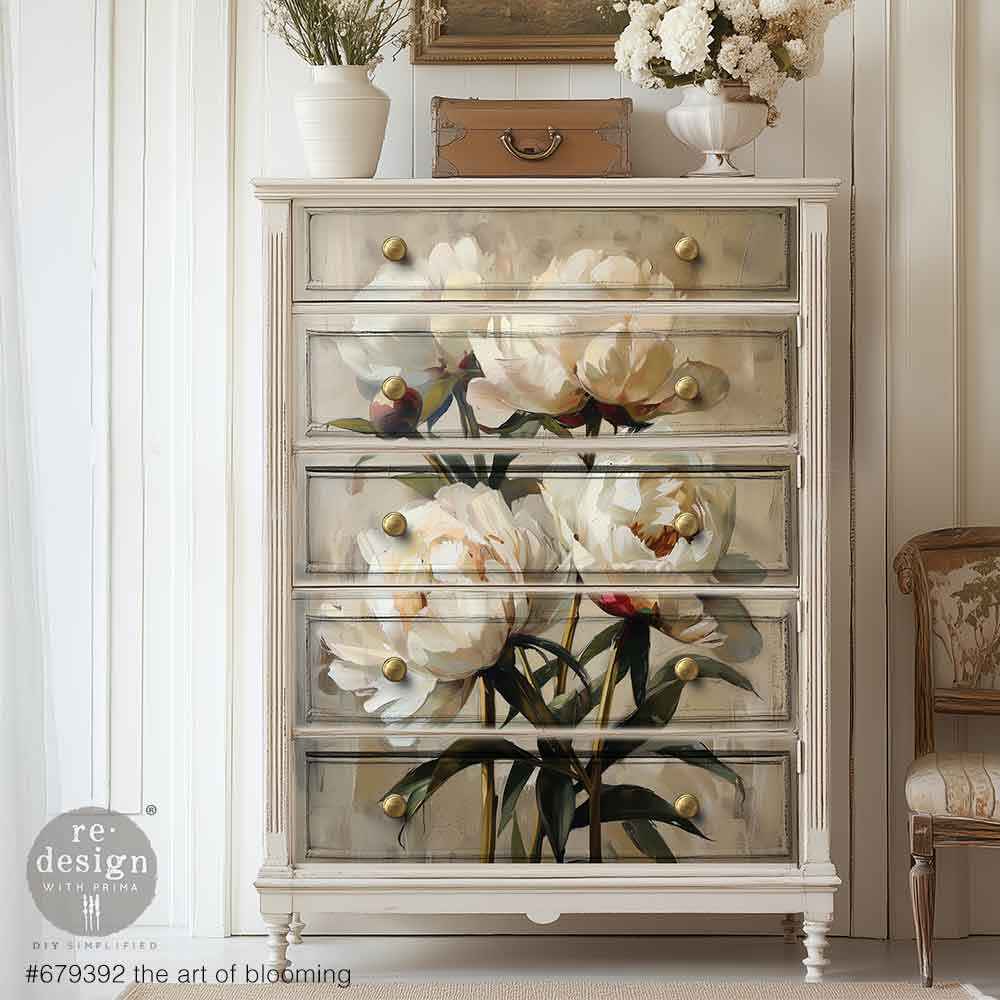 THE ART OF BLOOMING - REDESIGN WITH PRIMA - A1 DECOPAGE FIBER