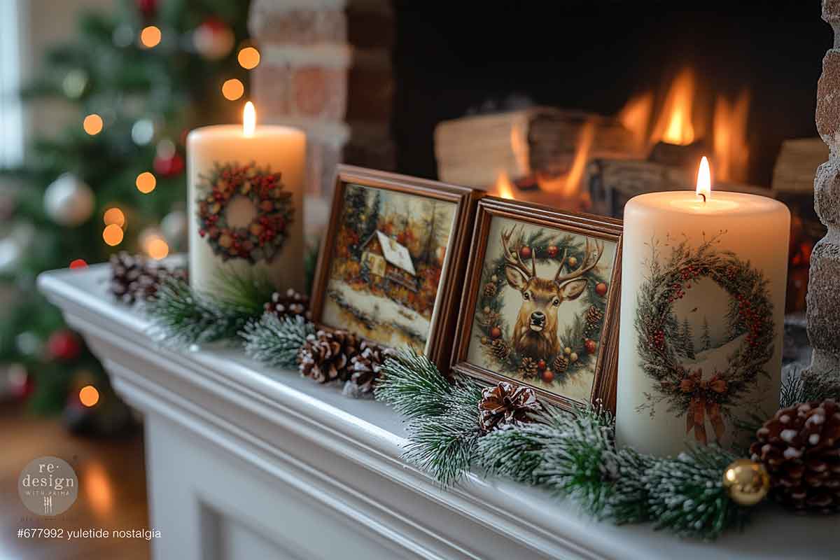 YULETIDE NOSTALGIA - Middy Transfers® – 3 sheets + 1 bonus sheet, 8.5″x11″