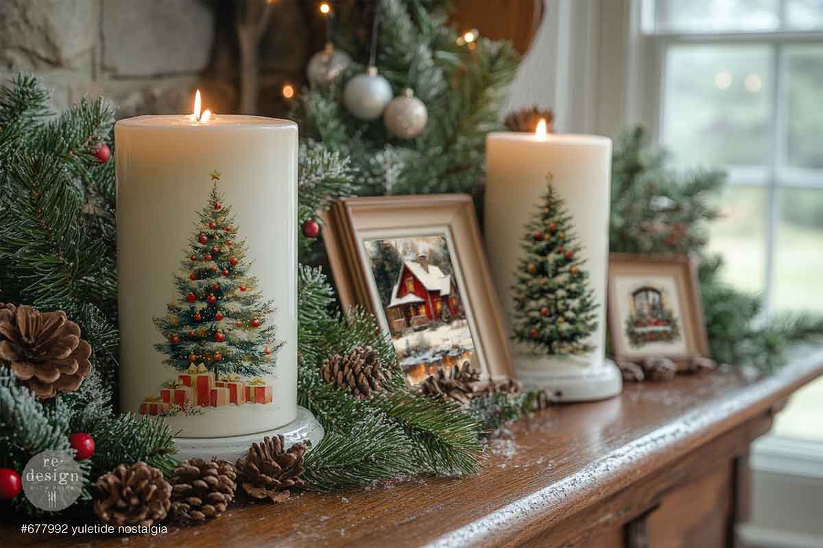 YULETIDE NOSTALGIA - Middy Transfers® – 3 sheets + 1 bonus sheet, 8.5″x11″