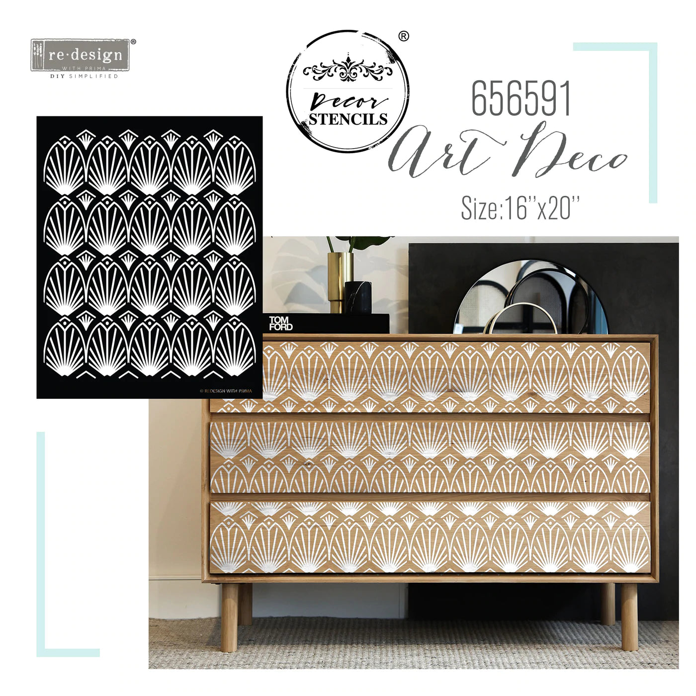 ART DECO - REDESIGN DECOR STENCIL