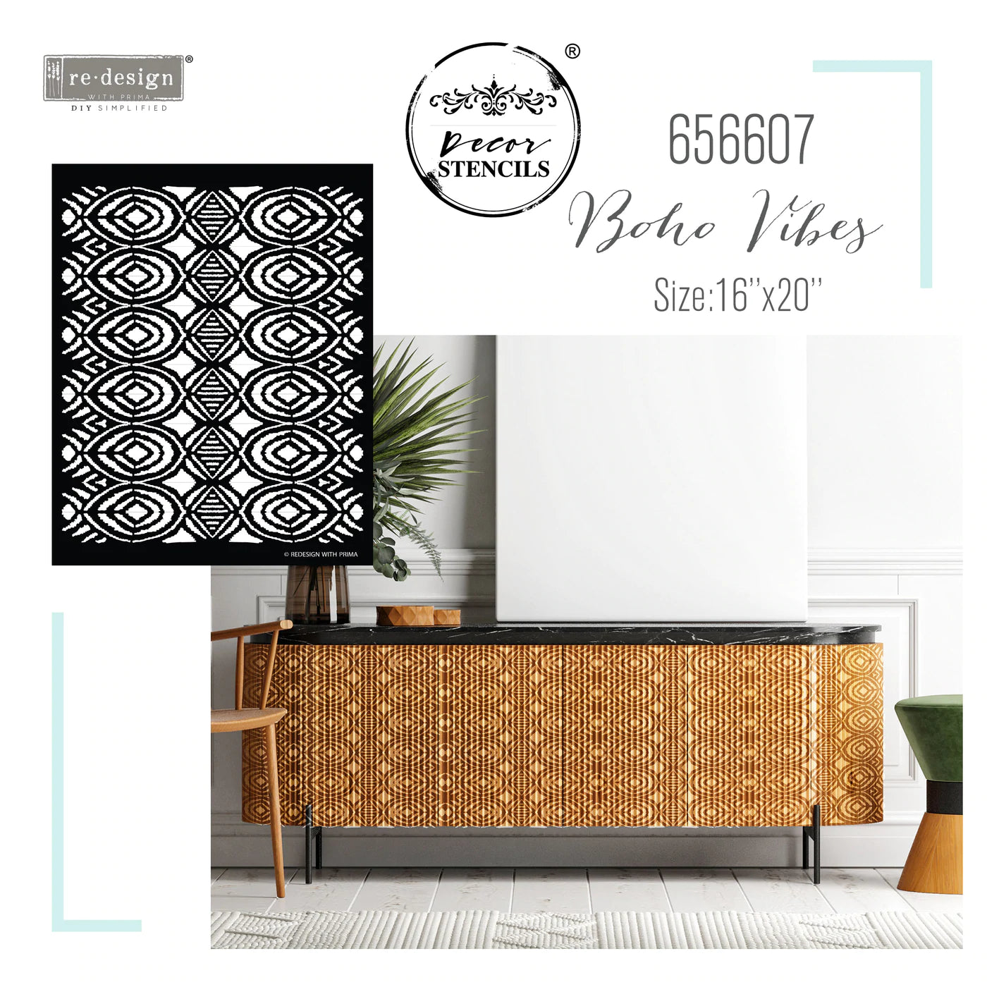 BOHO VIBES - REDESIGN DECOR STENCIL
