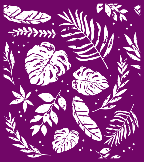 BOTANICAL SILKSCREEN STENCIL PKG - BELLES AND WHISTLES