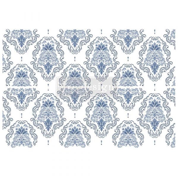 DANA DAMASK - DECOR TRANSFERS - 24" X 35" , CUT INTO 2 PIECES
