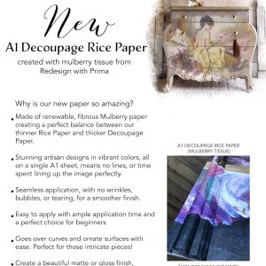 ROYAL GARDEN - REDESIGN A1 DECOUPAGE RICE PAPER (MULBERRY TISSUE PAPER)