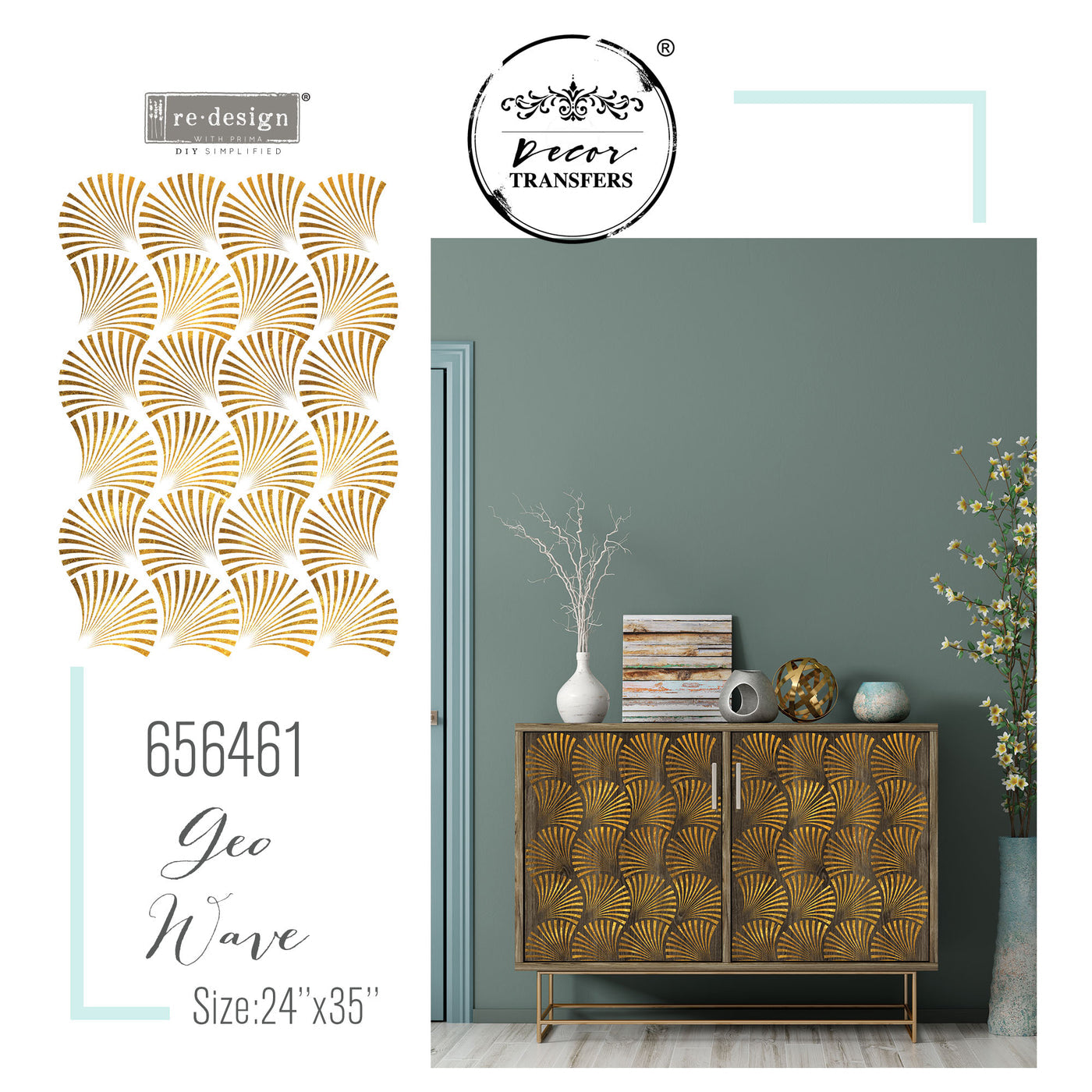 GEO WAVE -  DECOR TRANSFERS® - REDESIGN WITH PRIMA