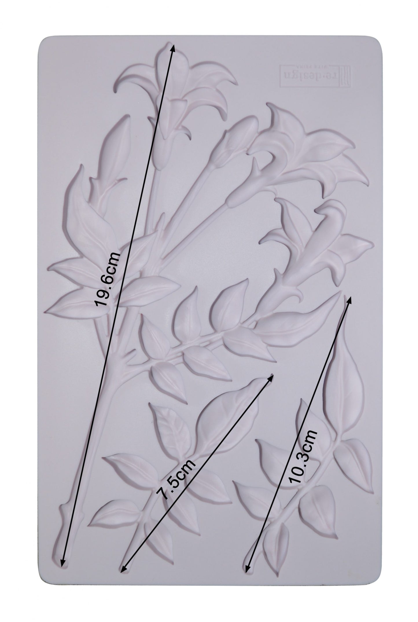 LILY FLOWERS – 8″X5″, 8MM THICKNESS - REDESIGN DECOR MOULDS®