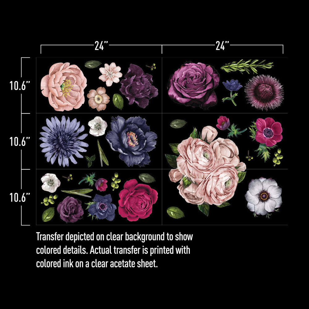 LUSH FLORAL II - DECOR TRANSFER - REDESIGN WITH PRIMA