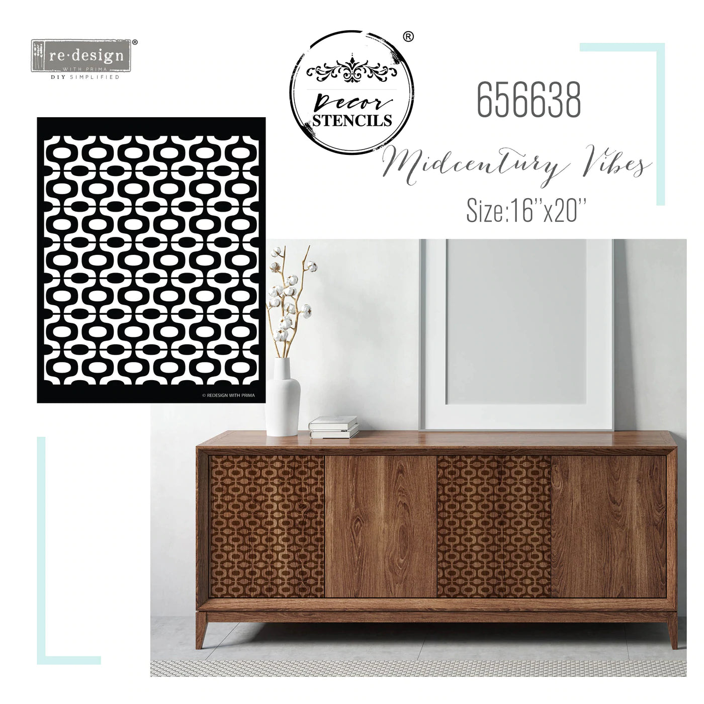 MIDCENTURY VIBES - REDESIGN DECOR STENCIL