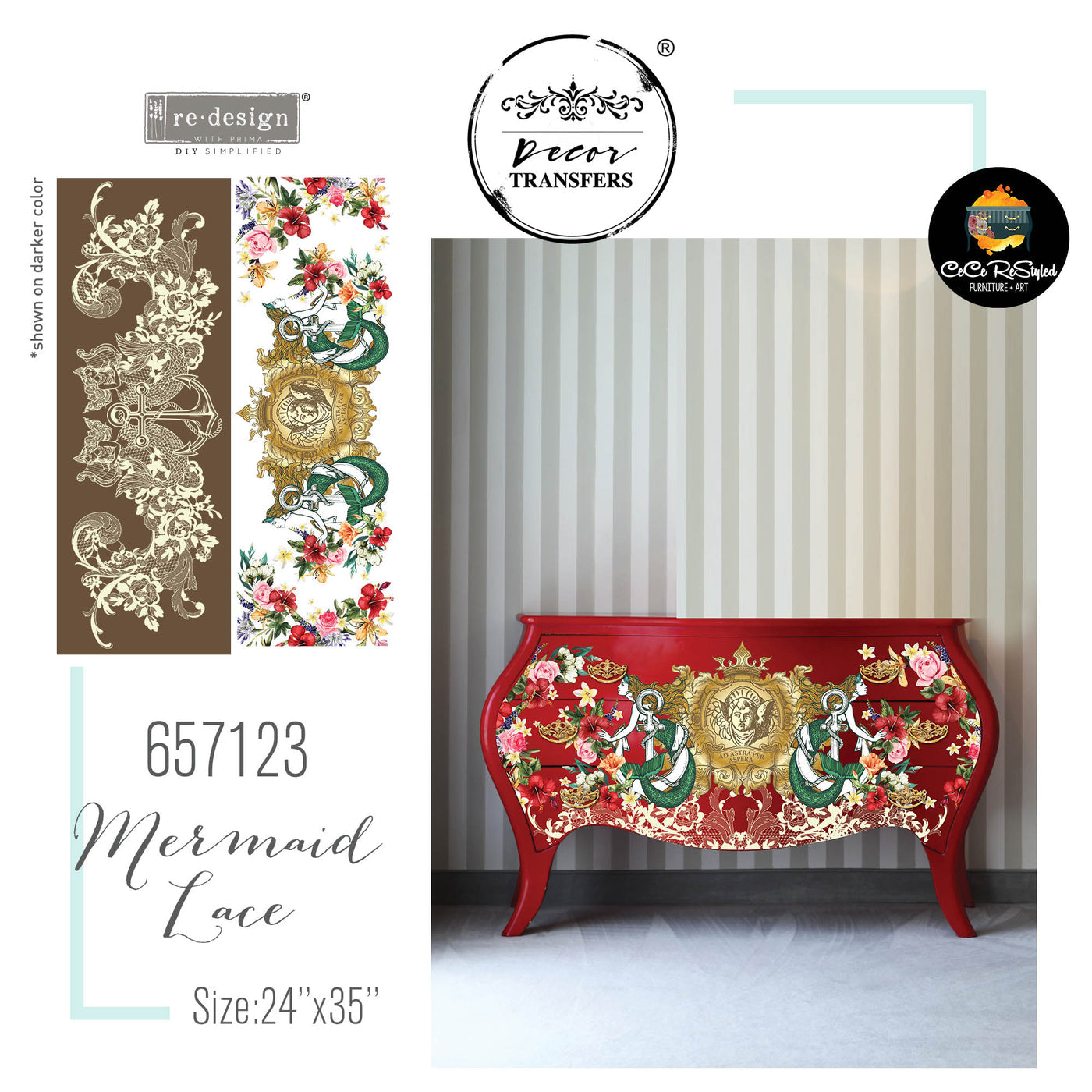 MERMAID LACE - REDESIGN WITH PRIMA - CeCe RESTYLED