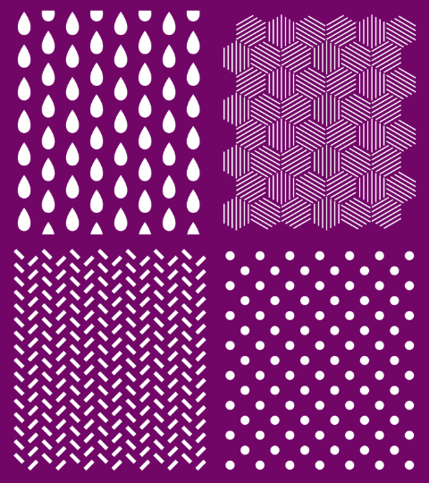PATTERNS SILKSCREEN STENCIL PACKAGE - BELLES AND WHISTLES