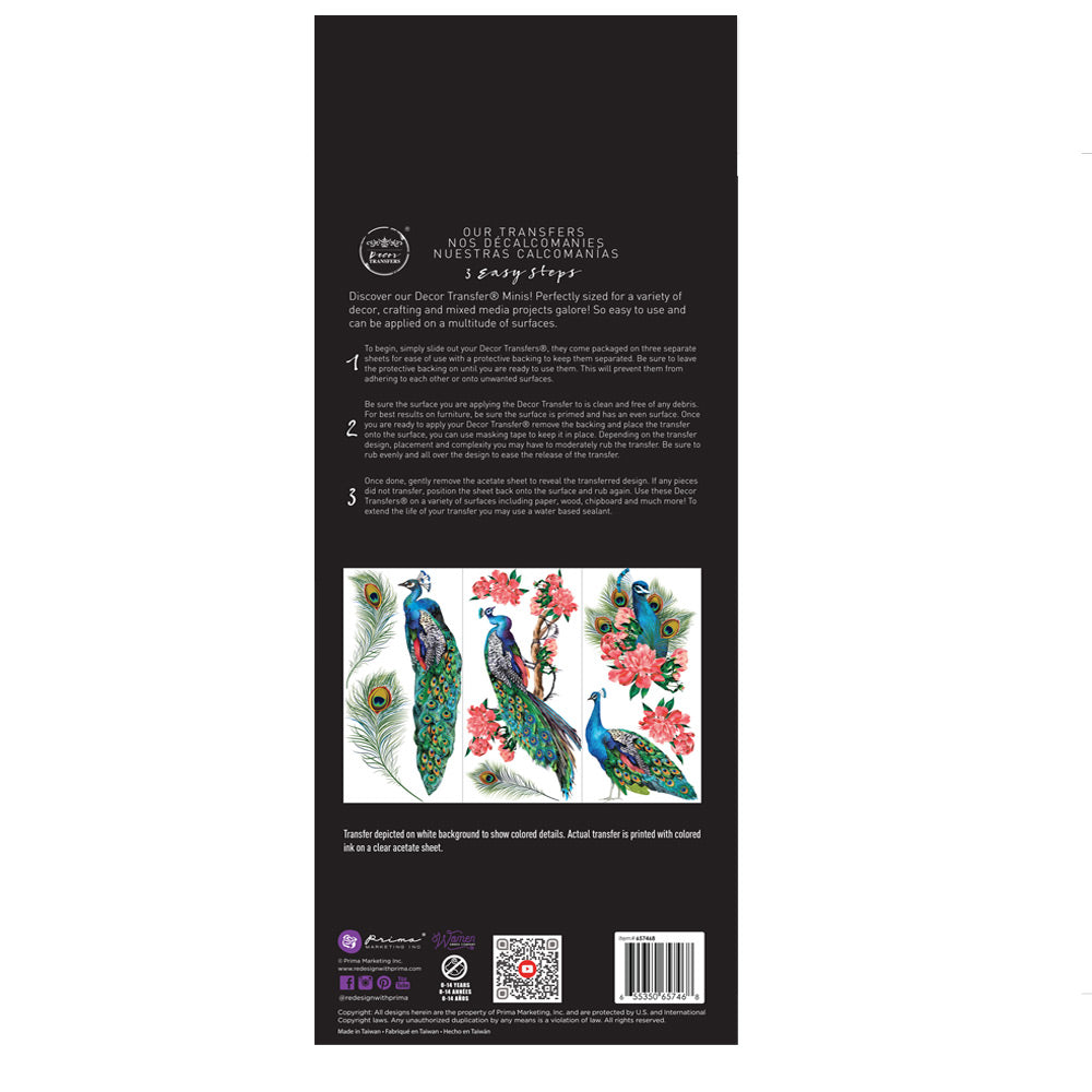 ROYAL PEACOCK - SMALL TRANSFER - REDESIGN WITH PRIMA
