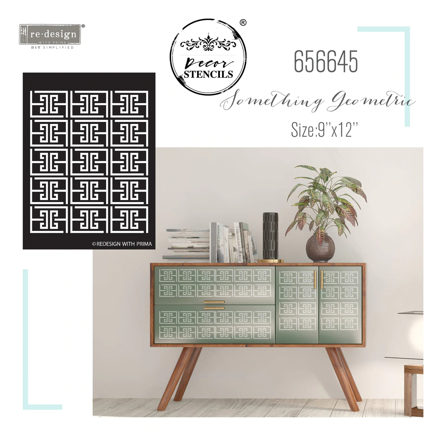 SOMETHING GEOMETRIC - REDESIGN DECOR STENCIL