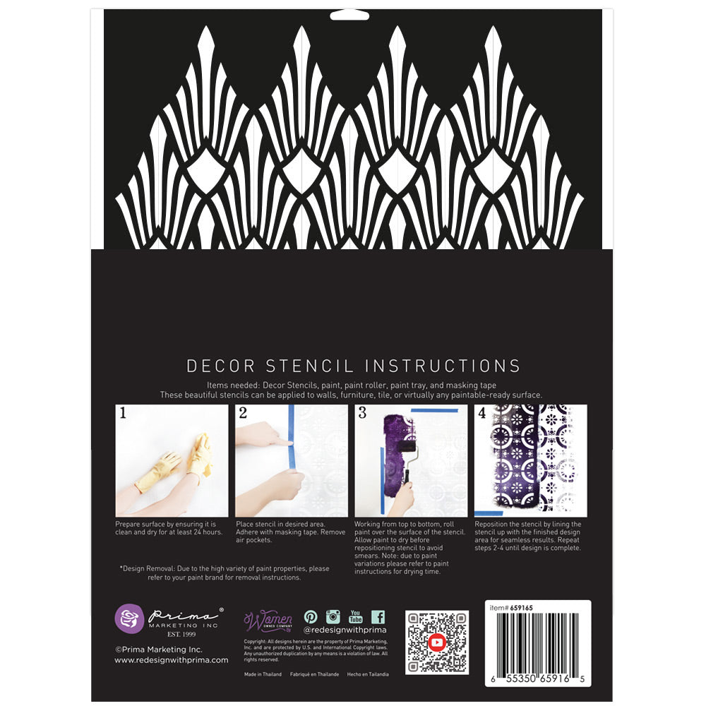 SUN LIT DIAMONDS - REDESIGN WITH PRIMA STENCIL