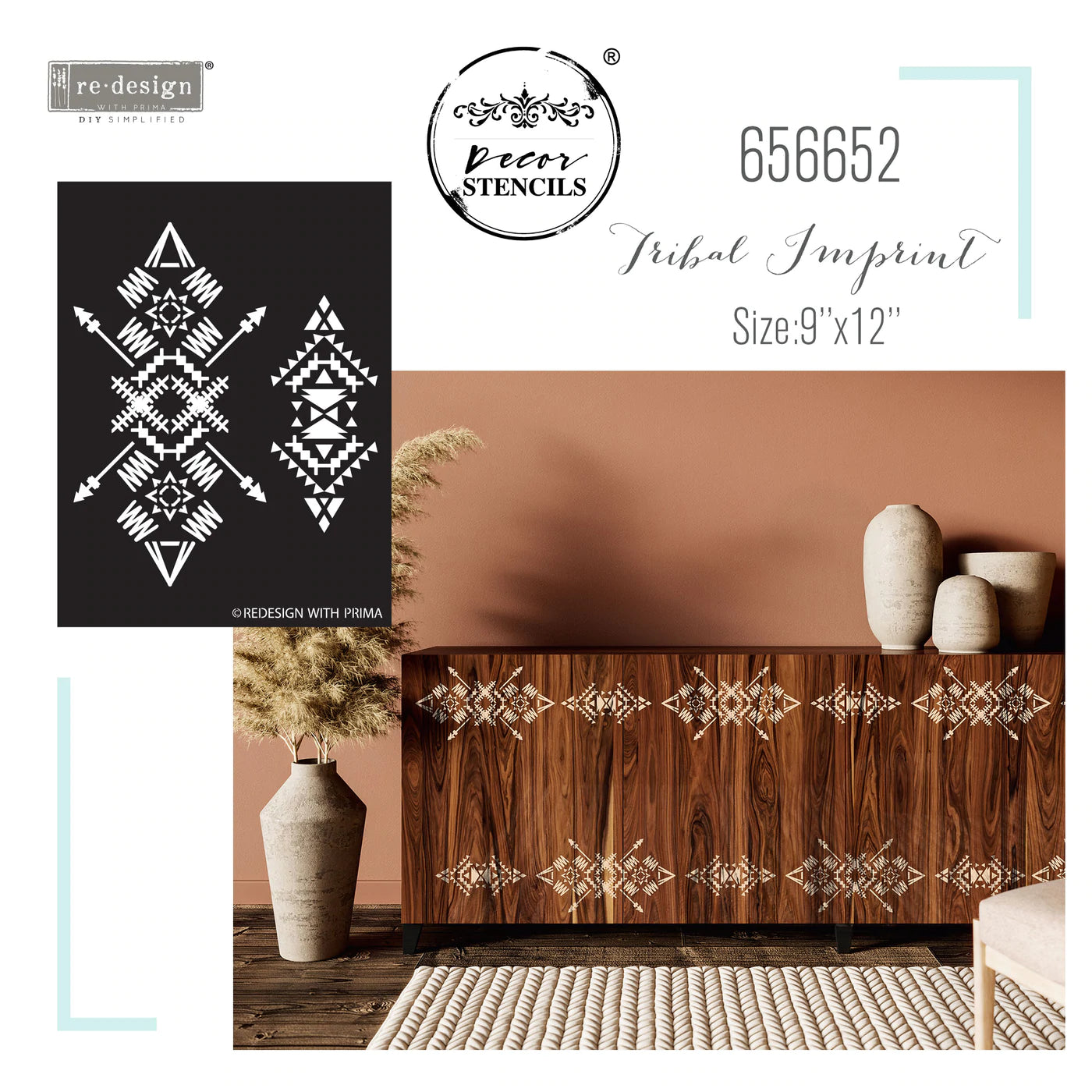 TRIBAL IMPRINT - REDESIGN DECOR STENCIL