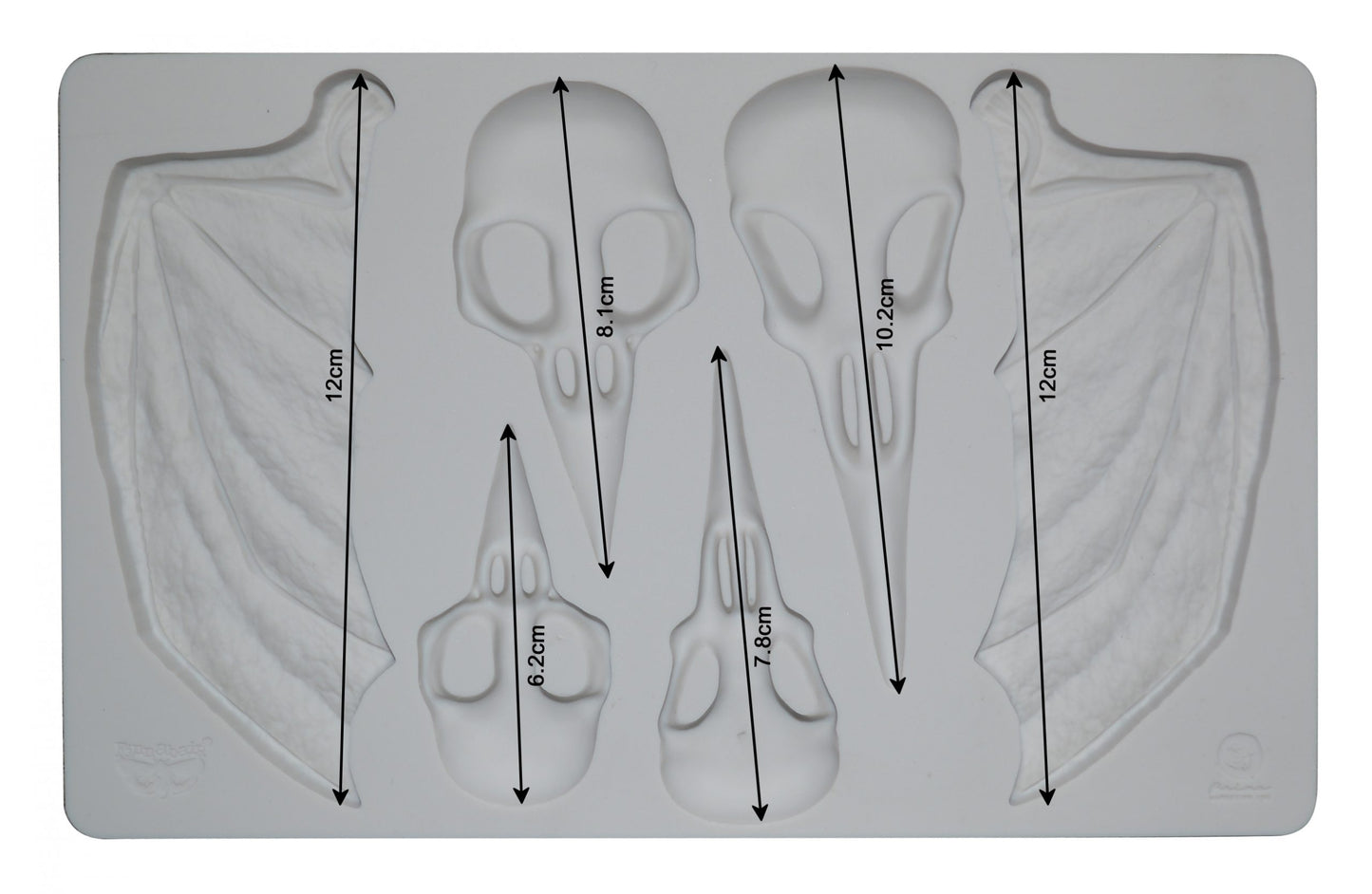 FINNABAIR – MOULDS – BIRDS AND BATS – 1 PC, 5×8 IN