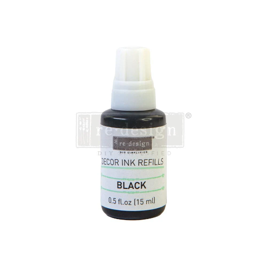 BLACK INK DECOR REFILL  - REDESIGN WITH PRIMA - 0.5 OZ REFILL