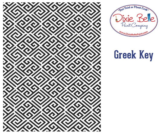 GREEK KEY STENCIL - BELLES AND WHISTLES