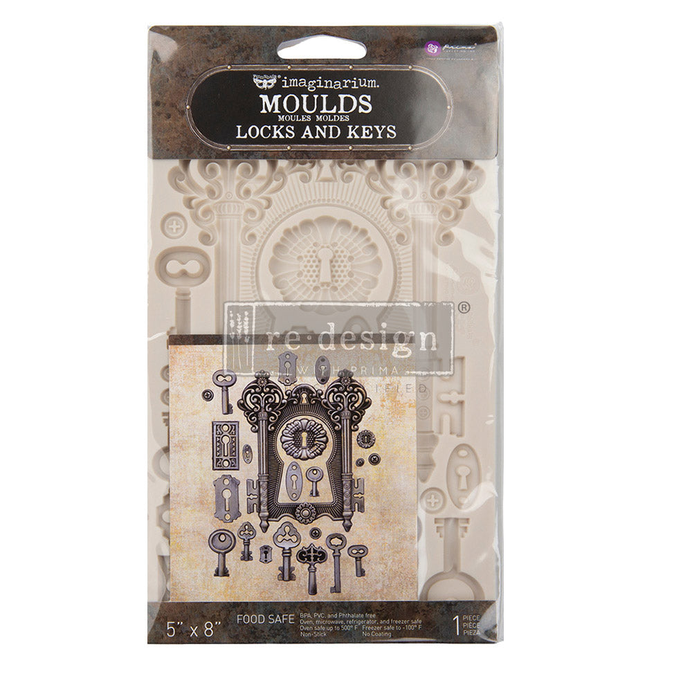 LOCKS AND KEYS  - FINNABAIR MOULDS - 5″ X 8″ X 8MM