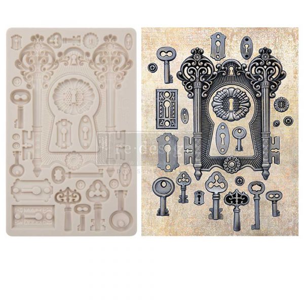 LOCKS AND KEYS  - FINNABAIR MOULDS - 5″ X 8″ X 8MM
