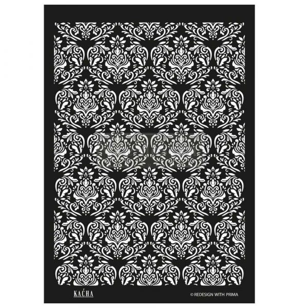 RENATA - DECOR STENCIL KACHA - 18" X 25.5" LASER CUT ON 16 MIL MYLAR
