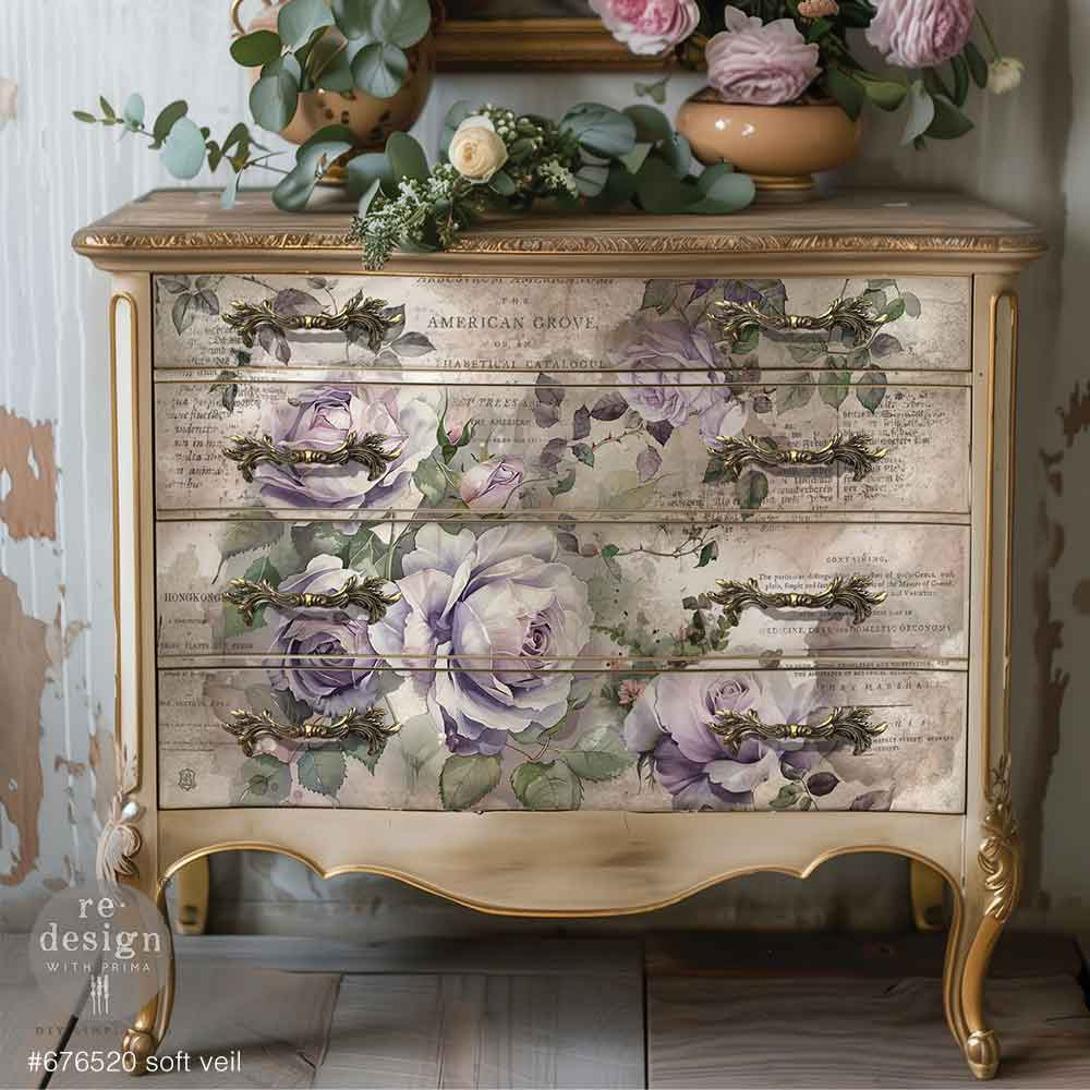 REDESIGN DECOUPAGE DECOR TISSUE PAPER AND RICE PAPER