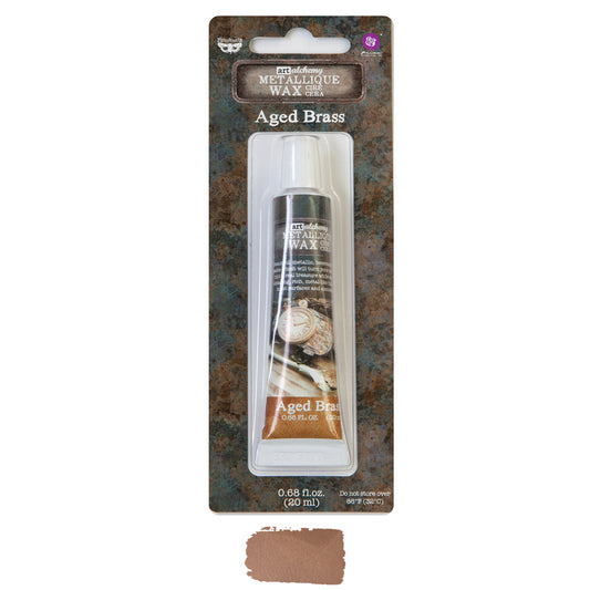 AGED BRASS - ART ALCHEMY -METALIQUE  WAX -  .68oz (20ml)