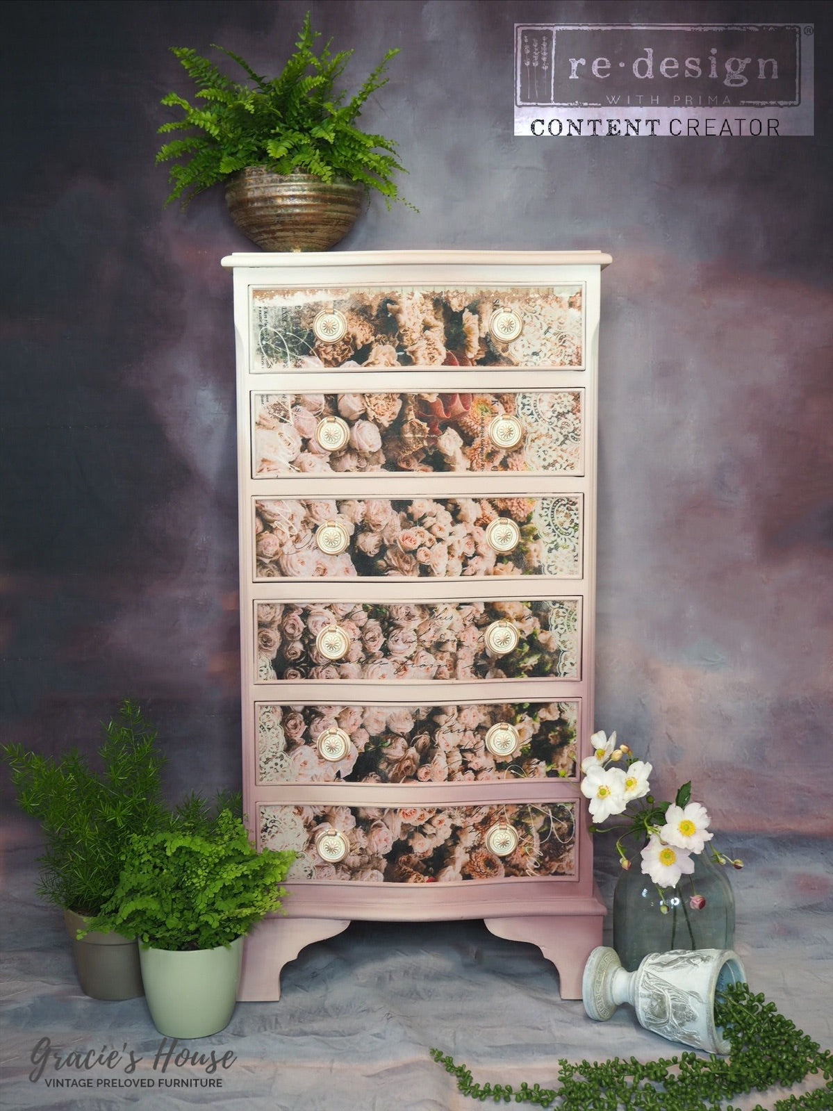 BEAUTIFUL DREAM - Redesign Decoupage Decor Tissue Paper- 2 sheets (19″ x 30″) - TOTAL