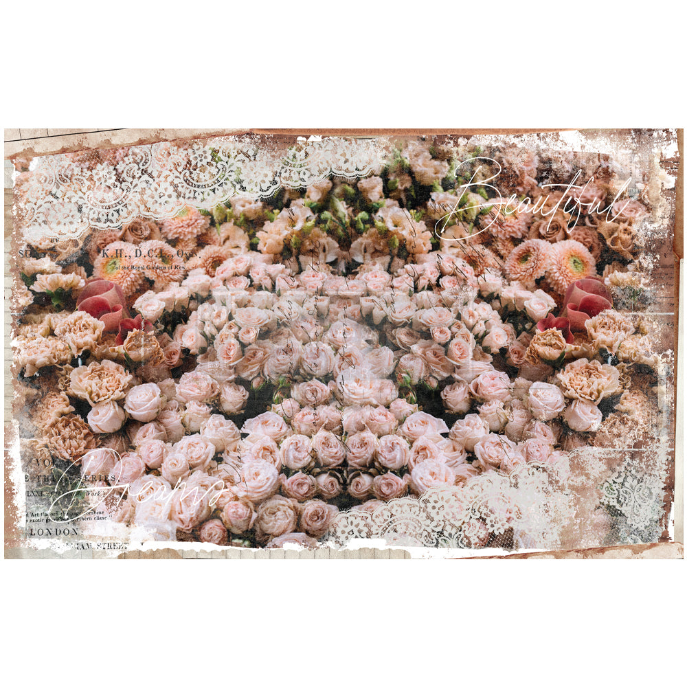 BEAUTIFUL DREAM - Redesign Decoupage Decor Tissue Paper- 2 sheets (19″ x 30″) - TOTAL