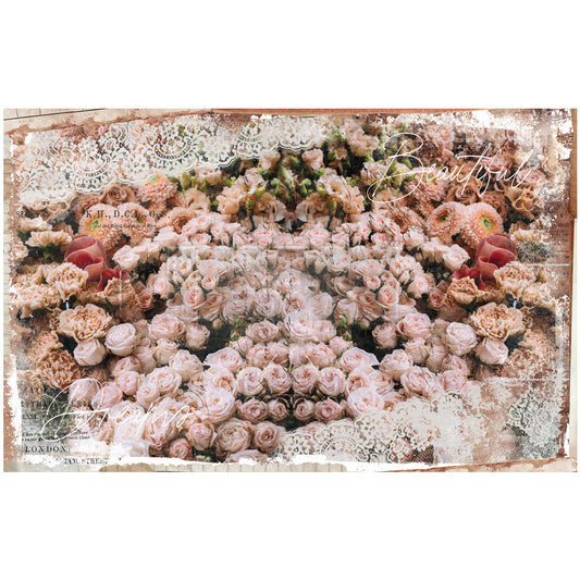 BEAUTIFUL DREAM - Redesign Decoupage Decor Tissue Paper- 2 sheets (19″ x 30″) - TOTAL