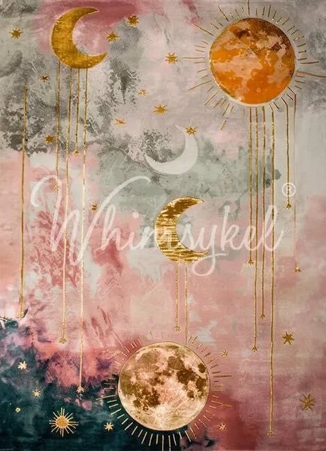 BOHO NIGHT SKIES -Decoupage Tissue Paper 21×29  - WHIMSYKEL DESIGNS