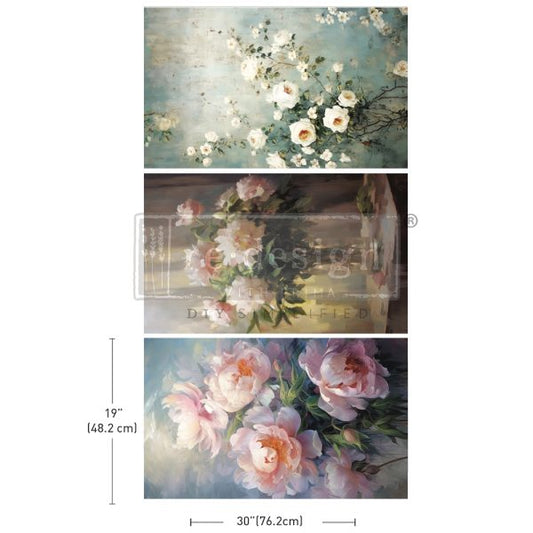 BOUNTIFUL BEAUTY - DECOUPAGE DECOR TISSUE PAPER PACK - 3 SHEETS, 19.5″X30″ EACH