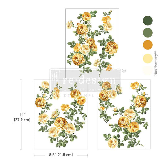BOUQUET DE PROVENCE - Middy Transfers® – 3 sheets, 8.5″x11″