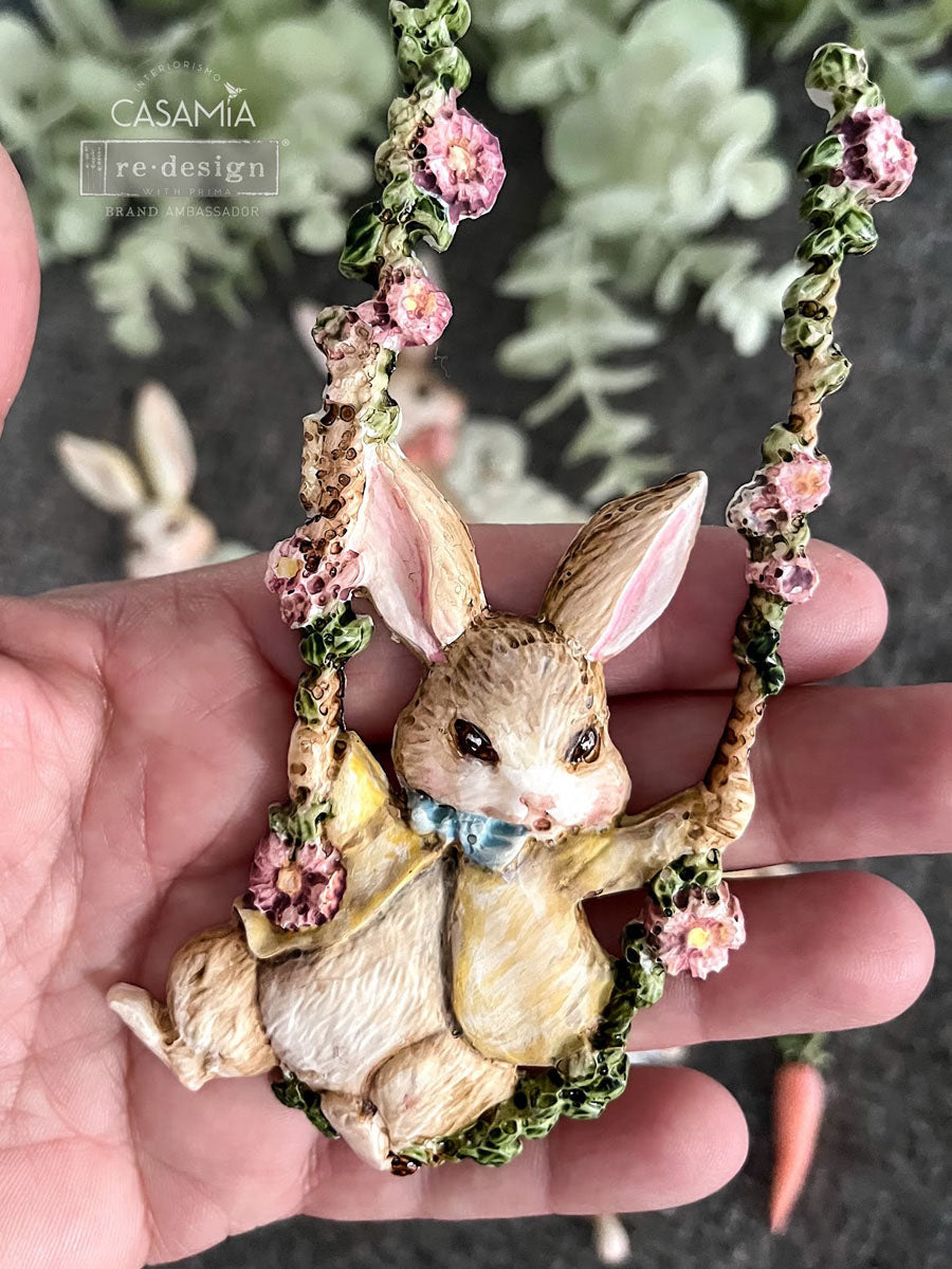 BUNNY TRAIL TAILS  – 1 pc, 5″x8″x8mm - Decor Moulds®