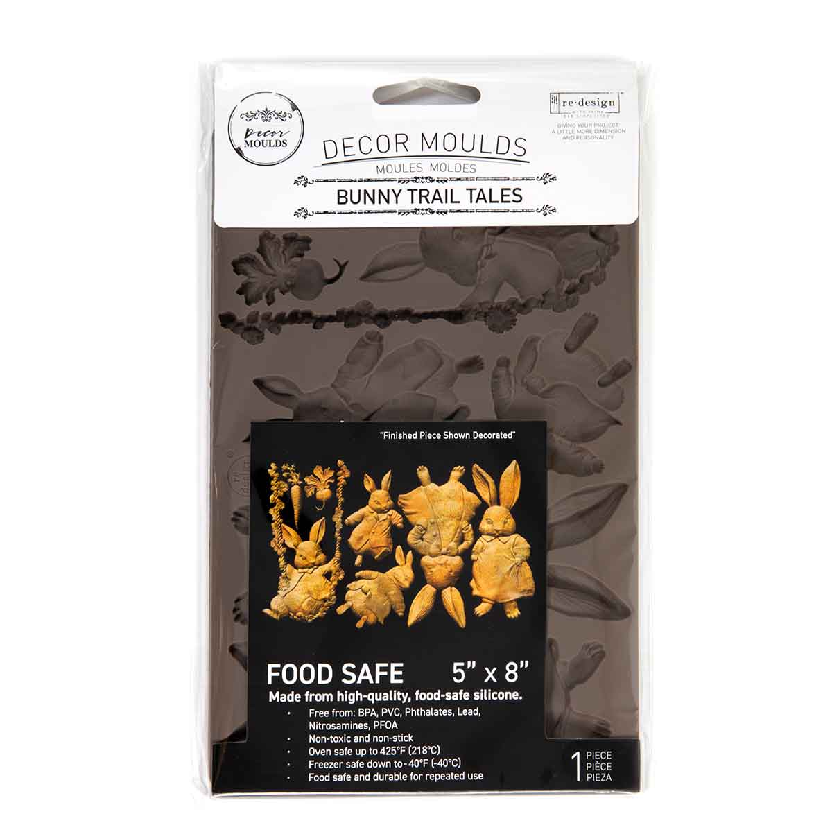 BUNNY TRAIL TAILS  – 1 pc, 5″x8″x8mm - Decor Moulds®