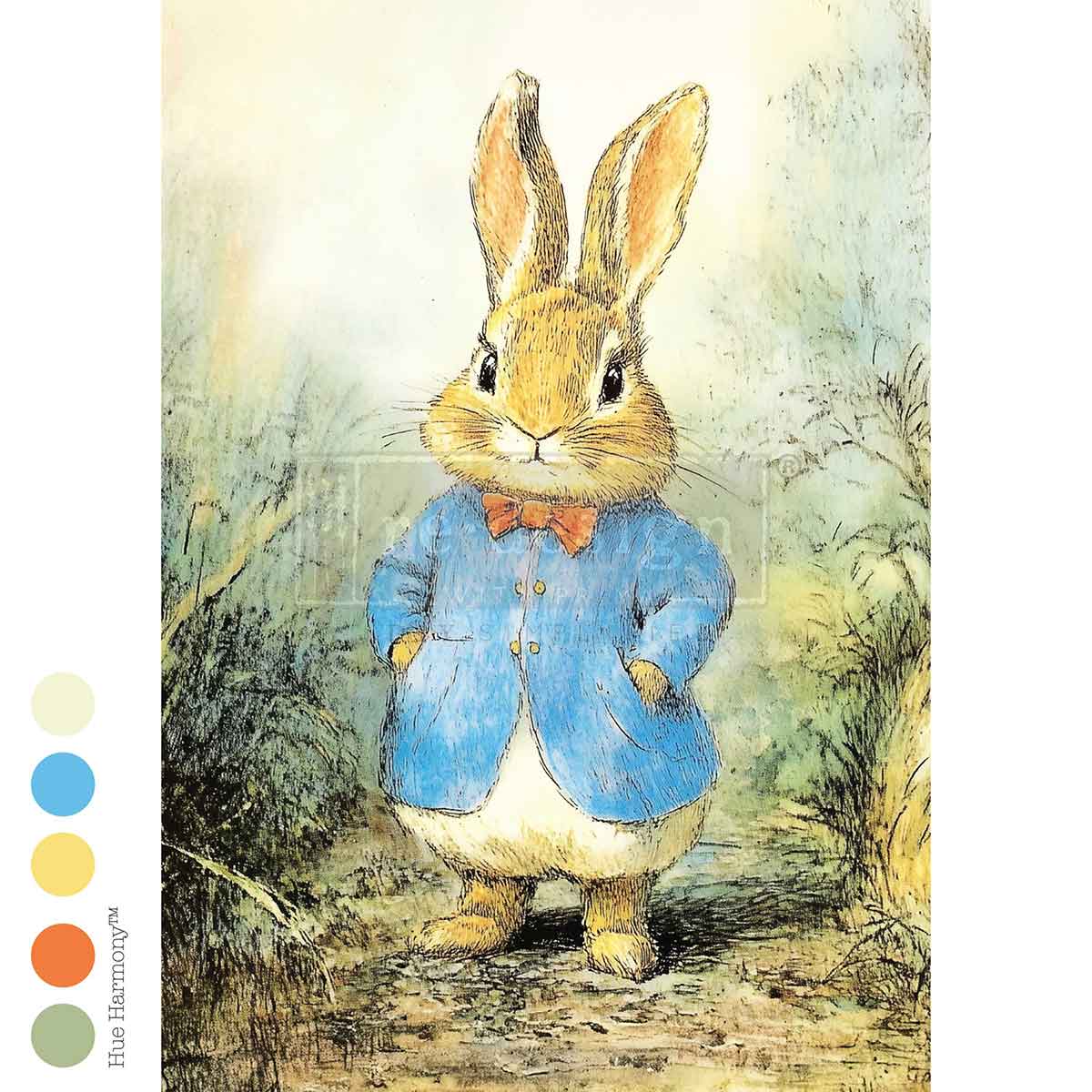 BUNNY HOLLOW - A3 Decoupage Fiber  – 1 sheet, 11.7″x16.5″