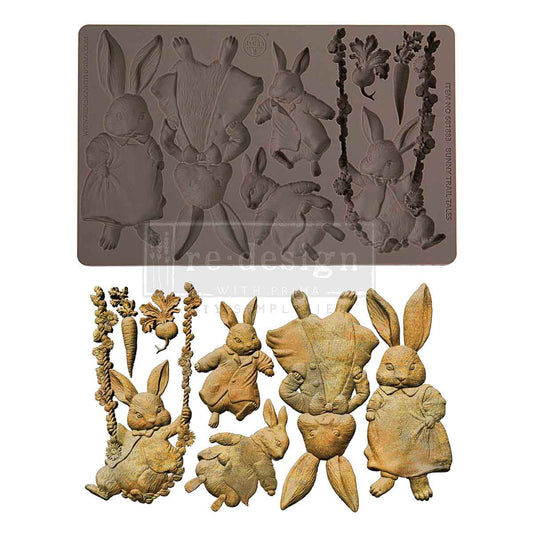BUNNY TRAIL TAILS  – 1 pc, 5″x8″x8mm - Decor Moulds®