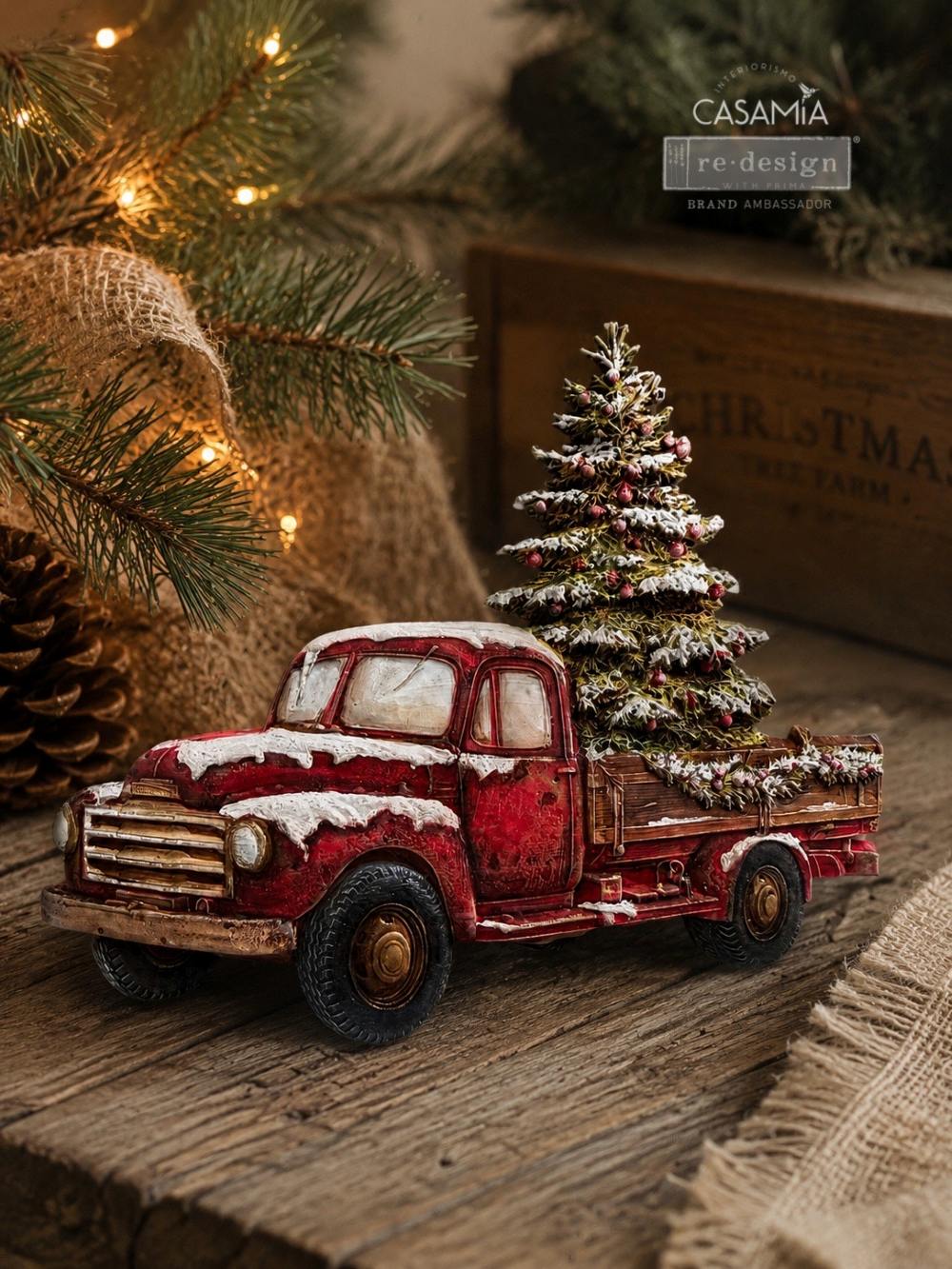 COUNTRY CHRISTMAS DELIVERY - DECOR MOULDS  – 1 pc, 5″x8″x8mm