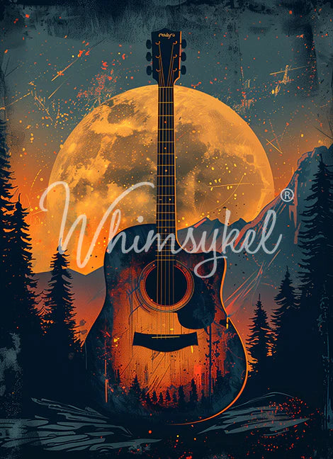 COUNTRY MUSIC - WHIMSYKEL DESIGNS - 18LB TISSUE PAPER - 21" BY 29"