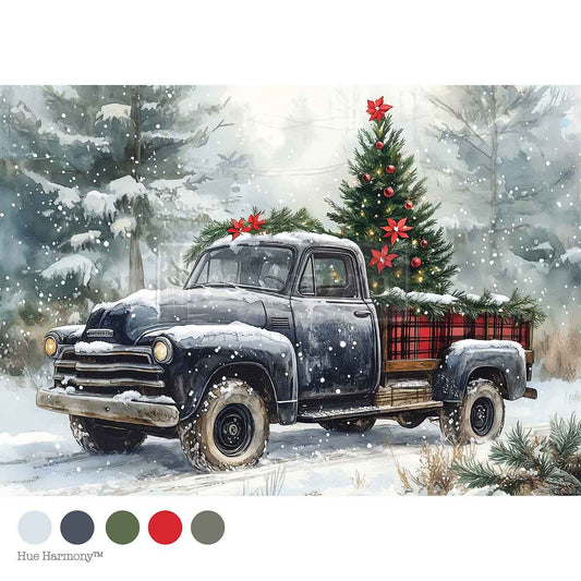 COUNTRY PINES DELIVERY -A4 Decoupage – 1 sheet, 8.27″x11.69″