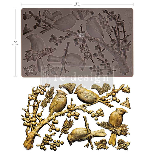 CARDINAL GRACE - Decor Moulds® – 1 pc, 5″x8″x8mm