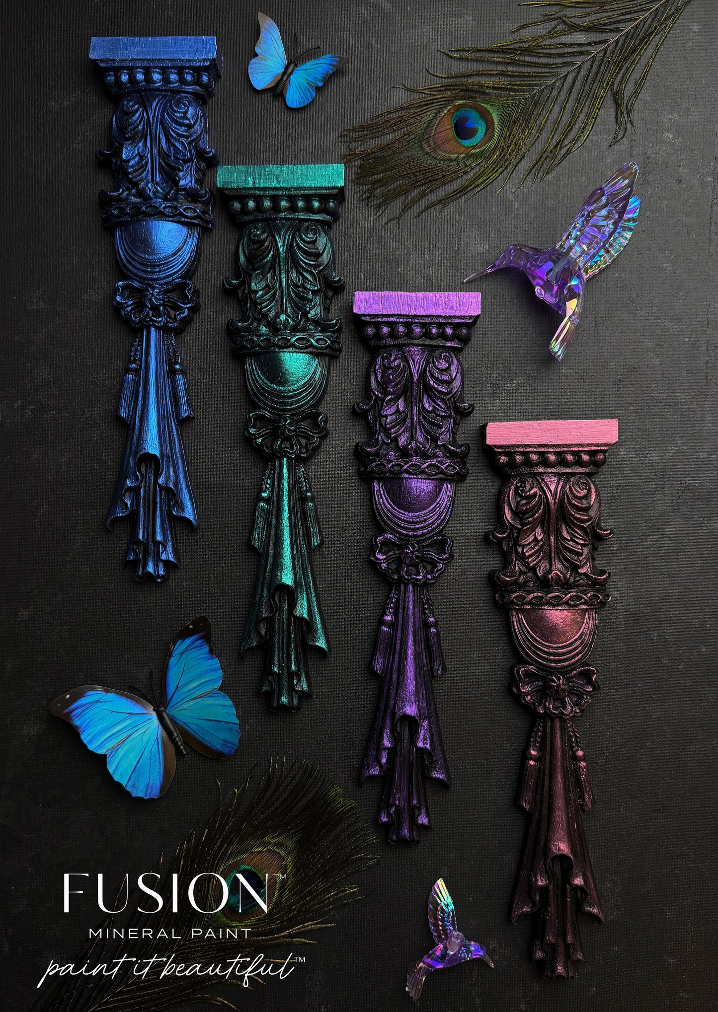 CHROMAFLEX BY FUSION- Set Of Four  Colour-Shifting Paints