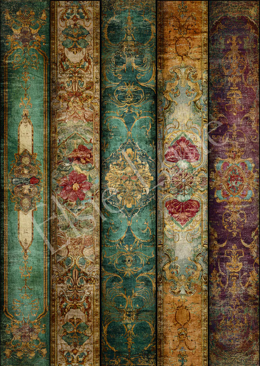 DARK BOHEMIAN BAZAAR - ELSIE LANE DECOUPAGE TISSUE PAPER - 18LB - 21" BY 29"