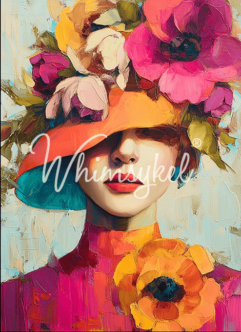 DERBY DIVA - 18LB TISSUE PAPER - WHIMSYKEL DESIGNS - 21" BY 29"