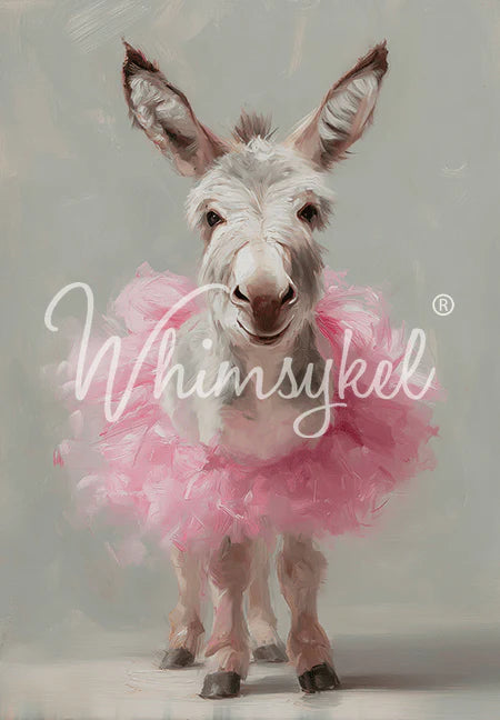 DONKEY DANCE - 18LB TISSUE PAPER - WHIMSYKEL DESIGNS - 21" BY 29"