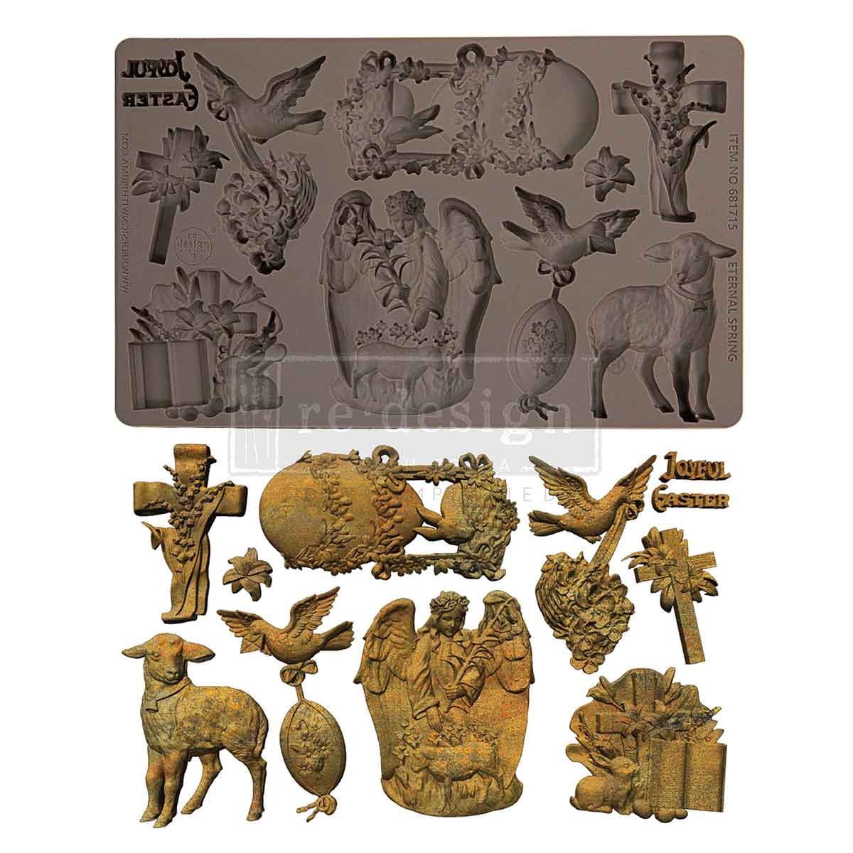 ETERNAL SPRING  – Decor Moulds®  - 1 pc, 5″x8″x8mm